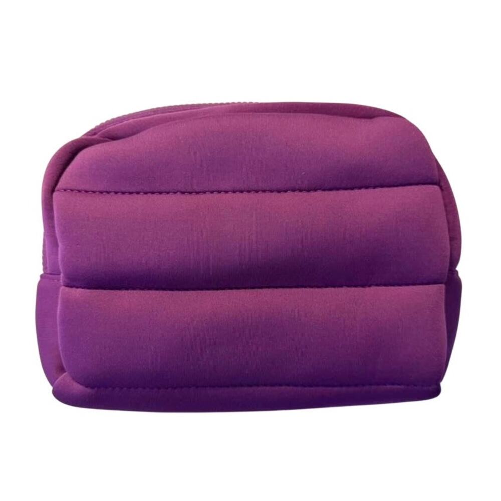NWOT Sephora Quilted Cosmetic Bag 10x8x3 in Purple